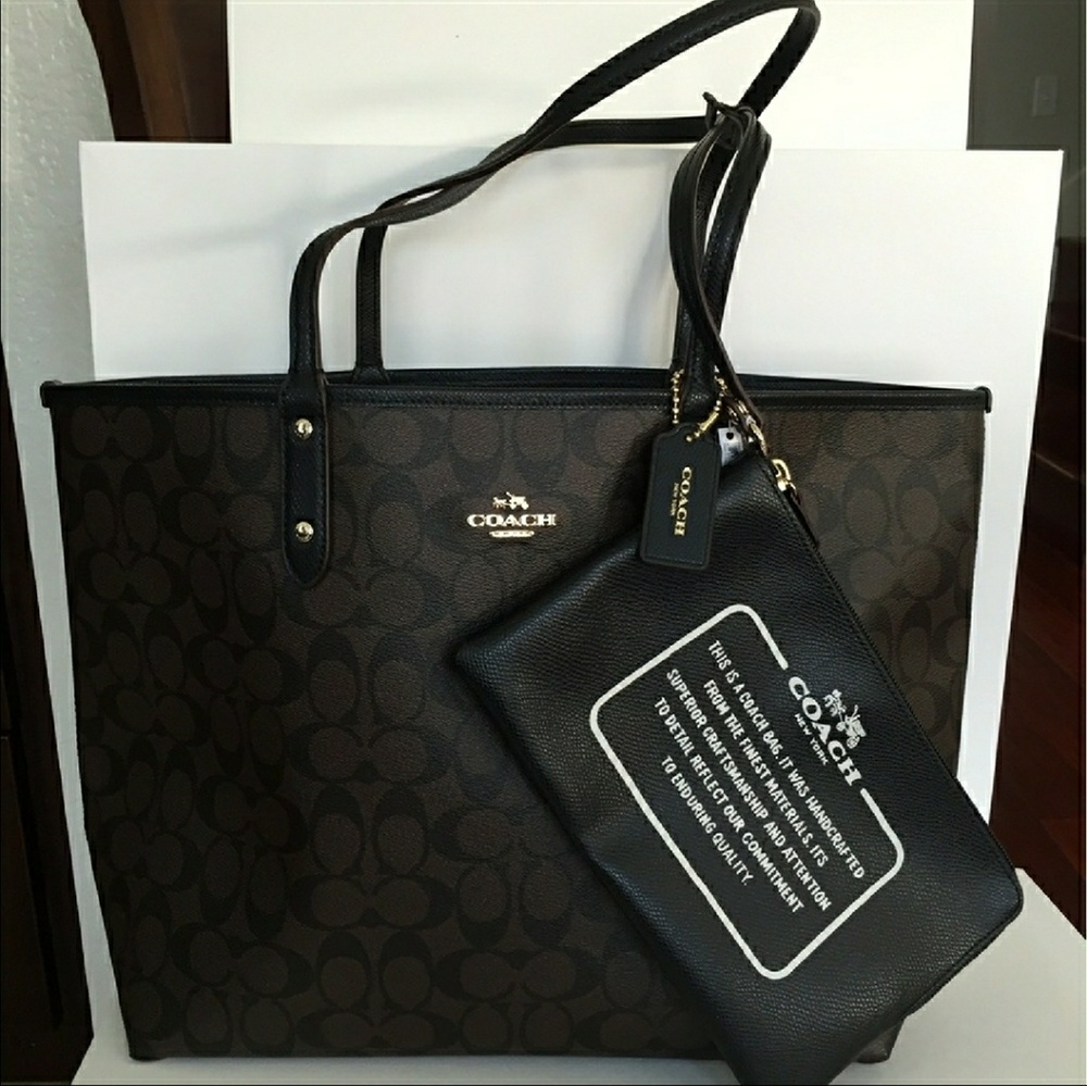 { Coach } Reversible Luxury City Tote